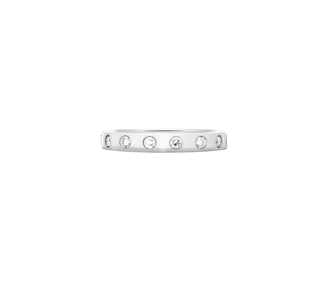 Bague Or Blanc et Diamants de synthèse 0,67 ct - Eclipse - Vue 1