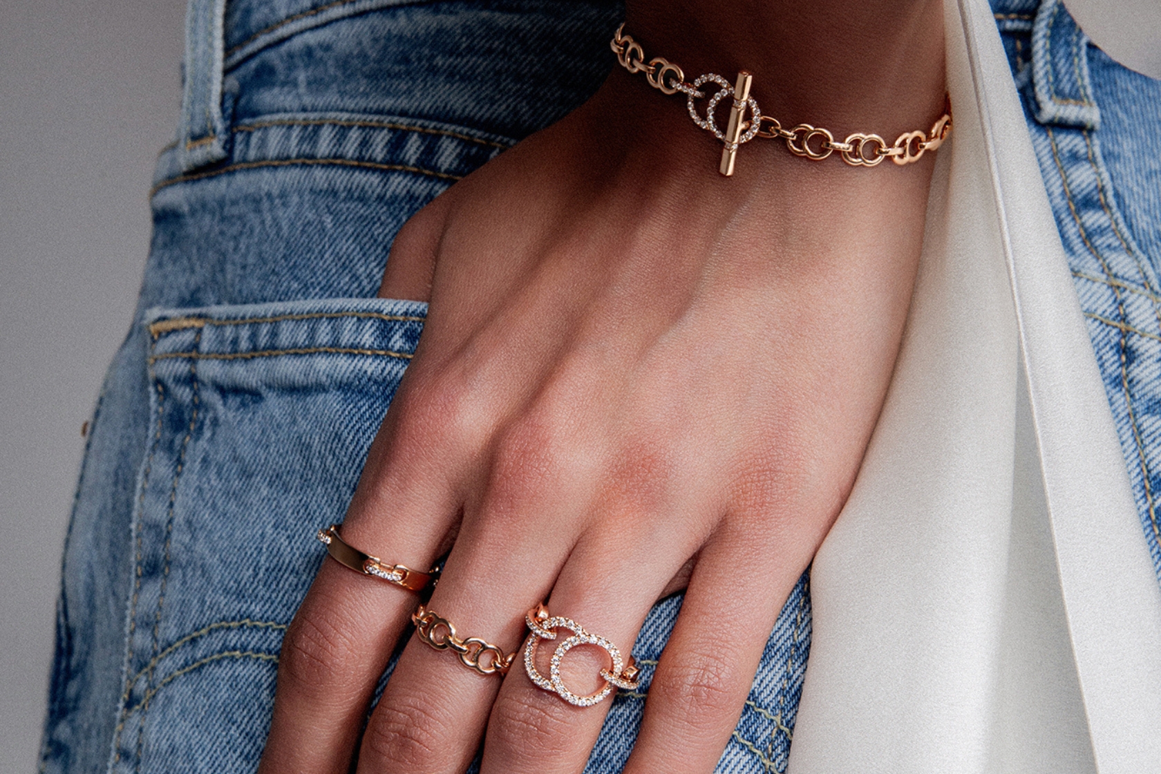 Bague Celeste Or Blanc Diamants