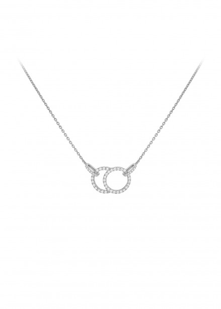 Collier Celeste - Or blanc 18K (5,00 g), diamants 0,48 ct - Courbet