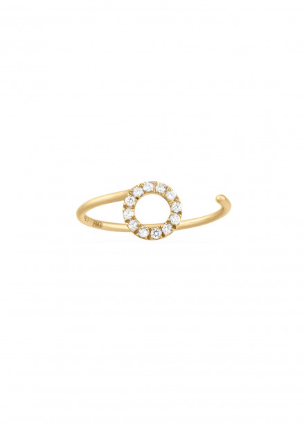 Bague O2 - Or jaune 18K (0,90 g), diamants 0,10 ct - Courbet