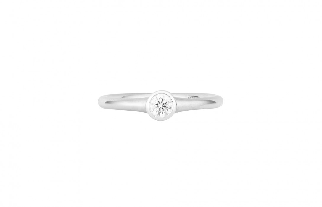 Bague Origine - Or blanc 18K (2,60 g), diamant 0,10 ct - Courbet