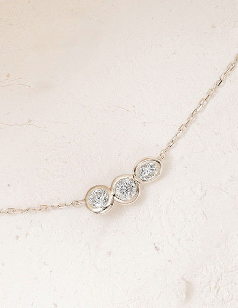 Collier pendentif ORIGINE 2 Courbet en or blanc - Vue 1 - Courbet