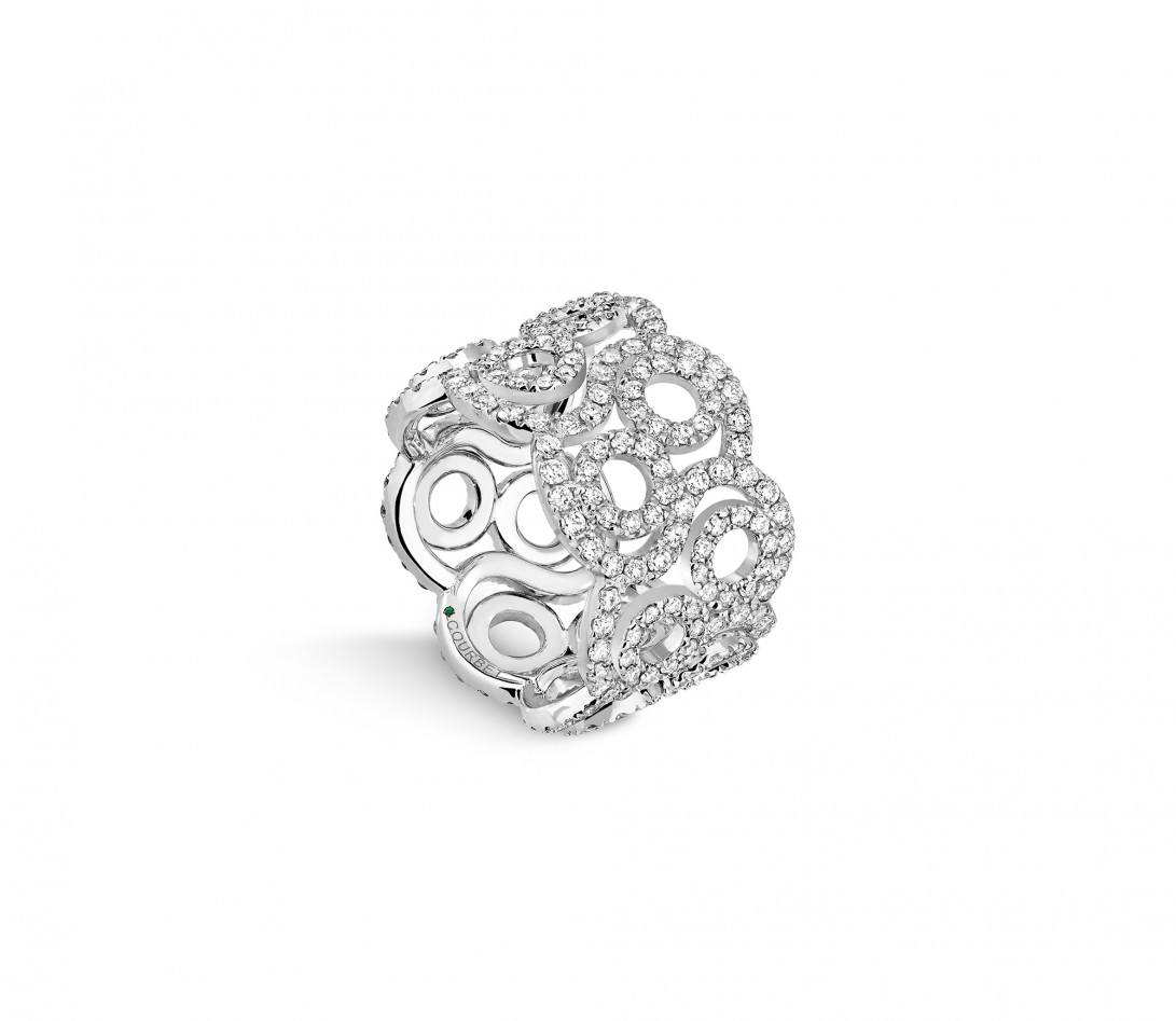 Bague O2 Couture en or blanc