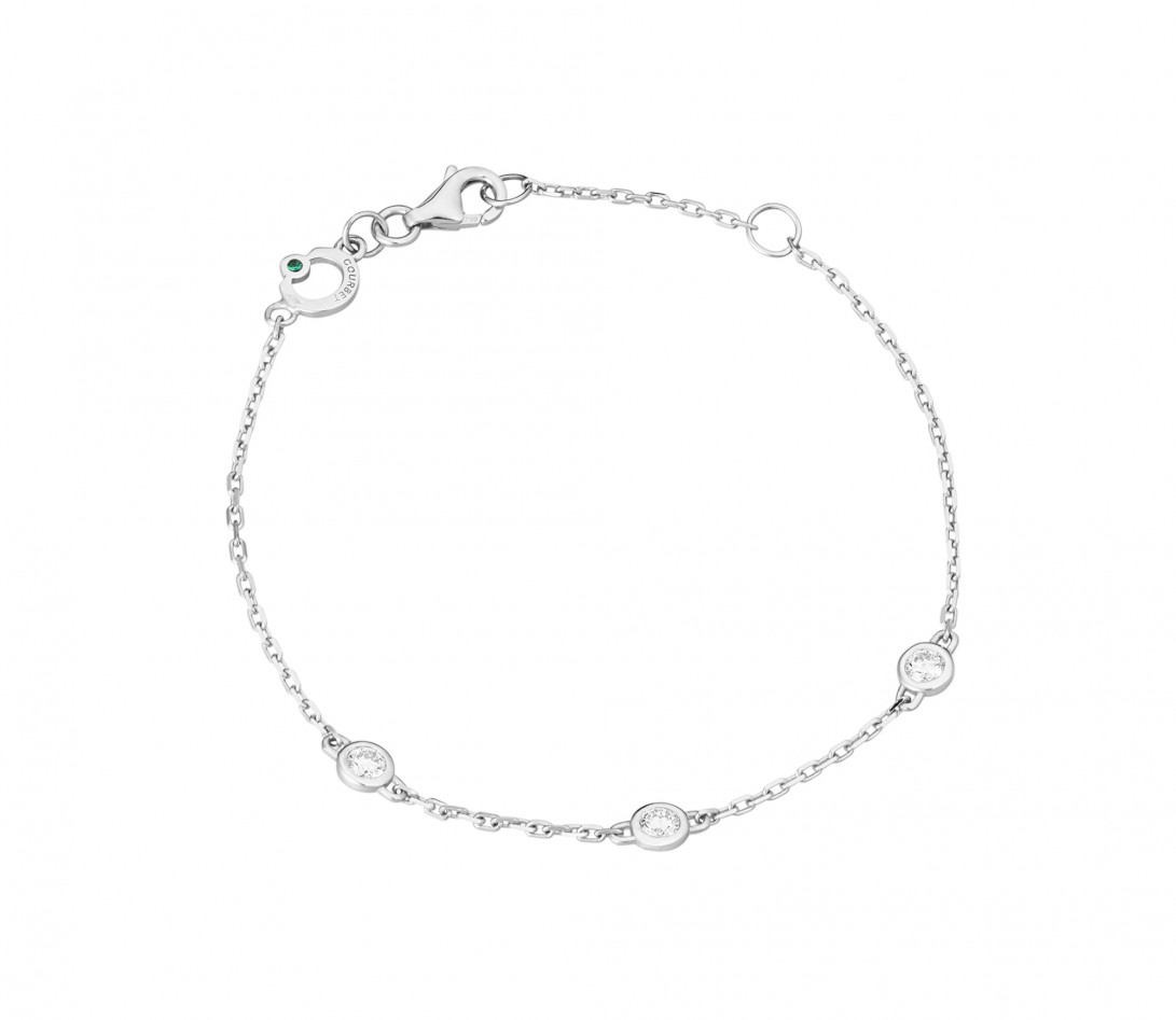 Bracelet Origine - Or blanc 18K (1,90 g), diamants 0,3 ct - Rond