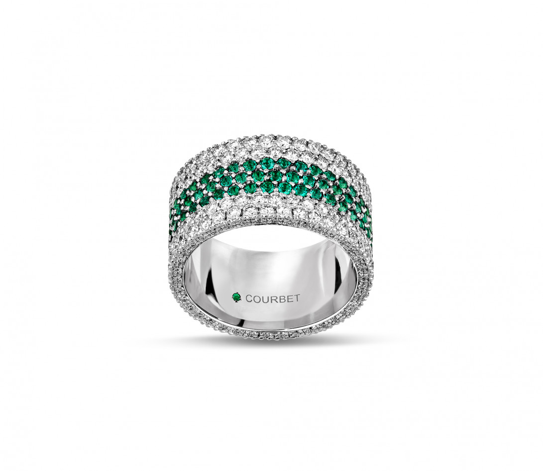 Bague TENNIS_VerteBlanche