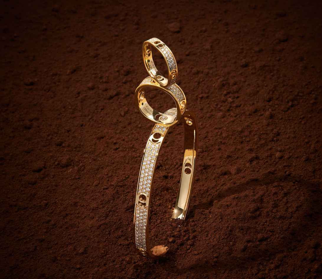 Bague Eclipse grand modèle - Or jaune 18K (7,80 g), diamants 0,70 ct - Vue 6