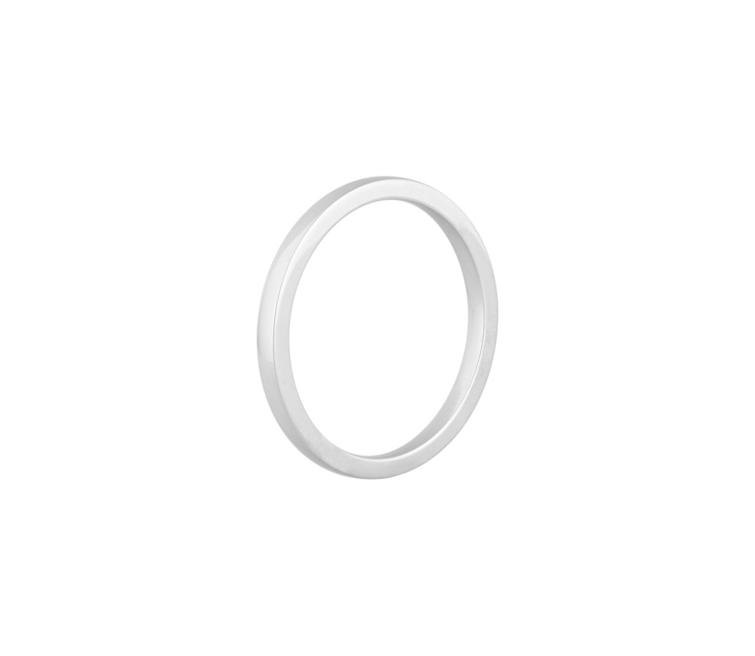 Alliance (2,3 mm) - Or blanc 18K (3,50 g) - Profil