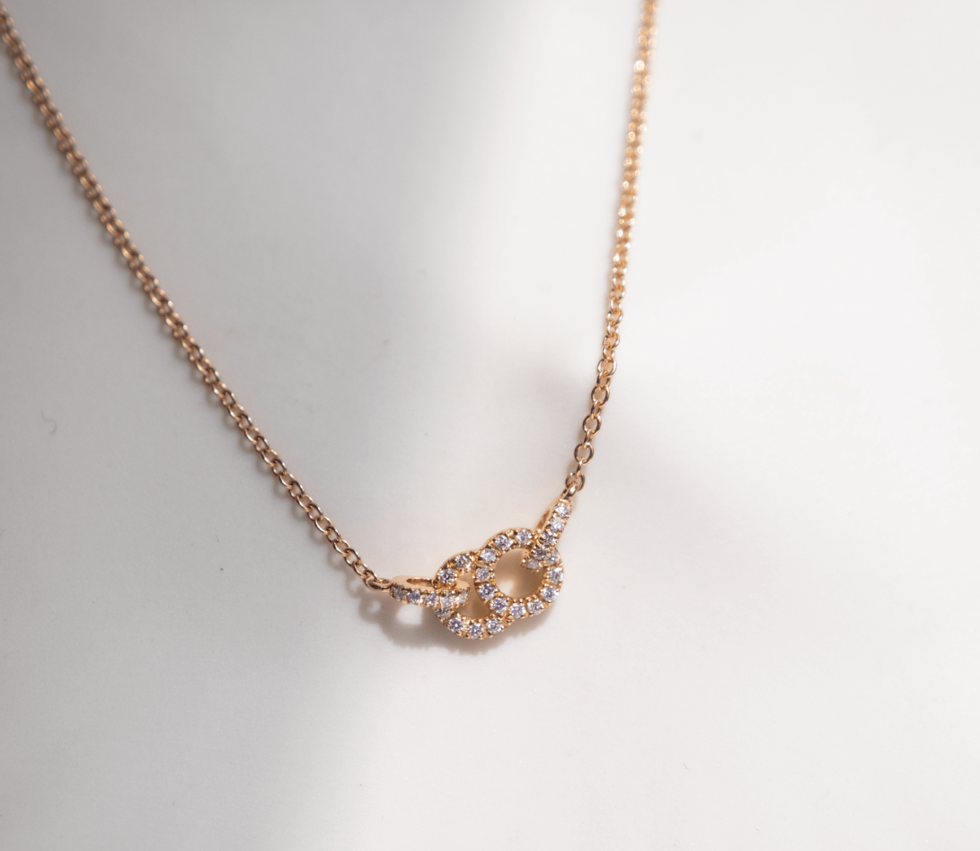 Collier pendentif CELESTE PM en or rose - Courbet - Vue 3