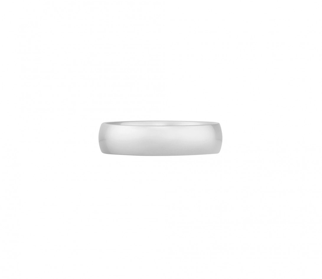 Alliance (5 mm) - Or blanc 18K (6,70 g) - Face