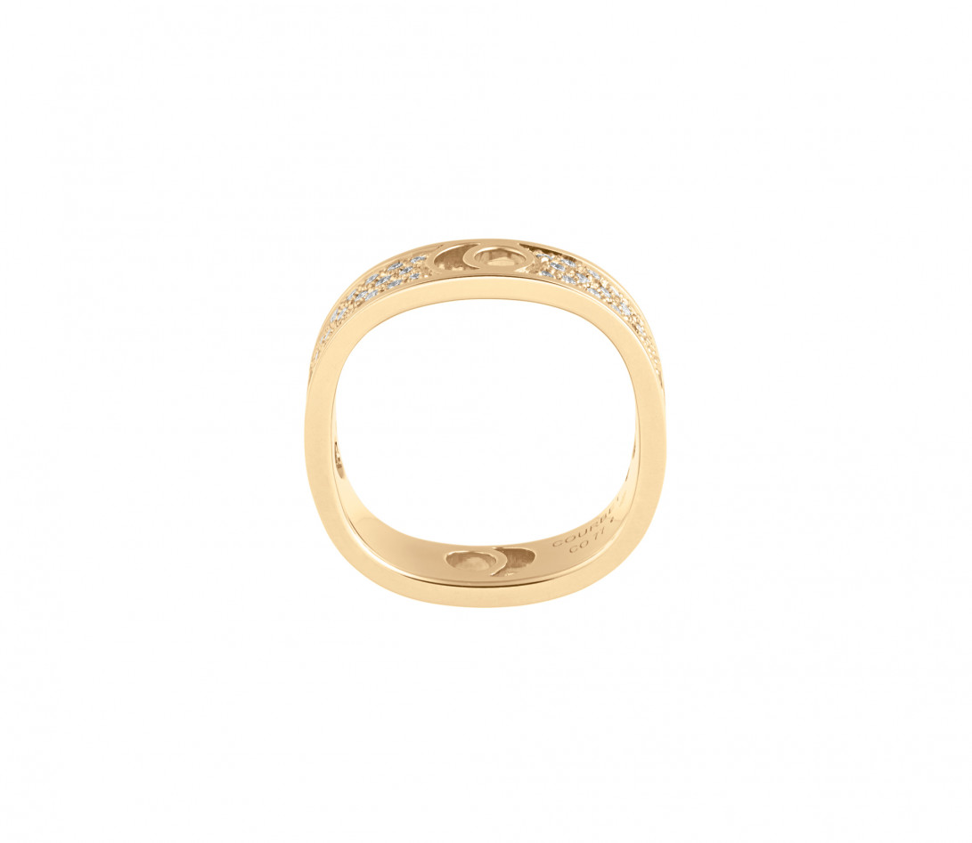 Bague Eclipse grand modèle - Or jaune 18K (7,80 g), diamants 0,70 ct - Vue 2