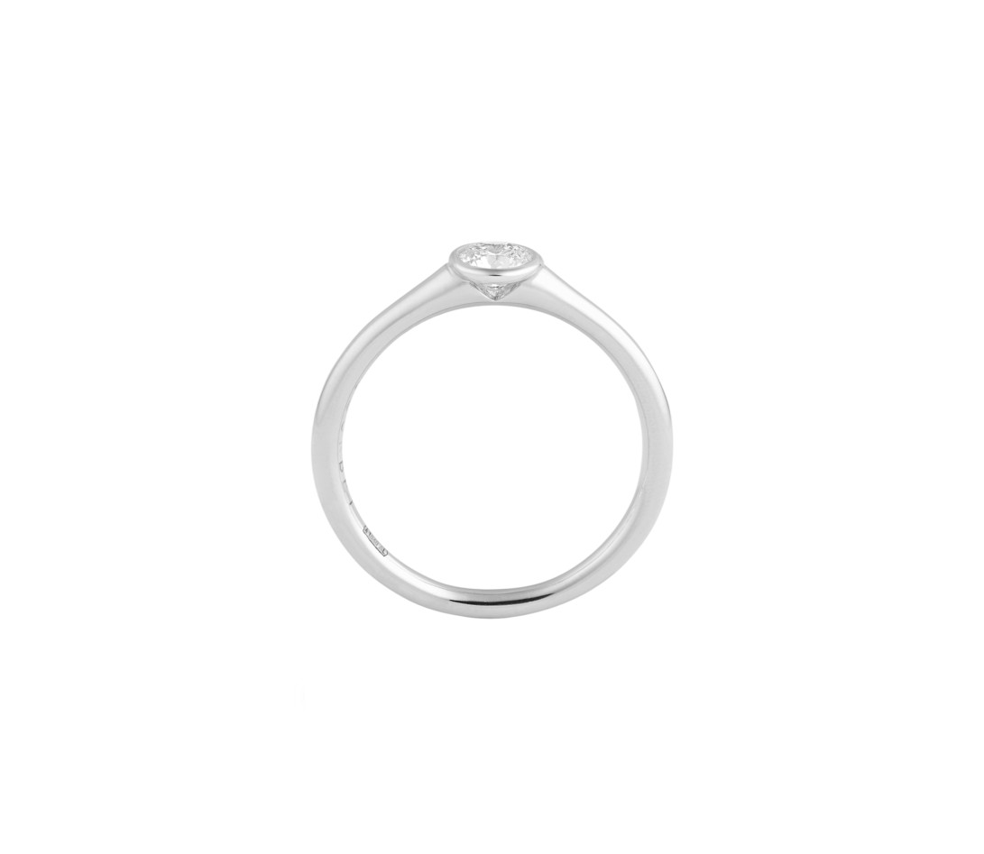 Bague Origine - Or blanc 18K (3,00 g), diamant 0,70 ct - Vue 2