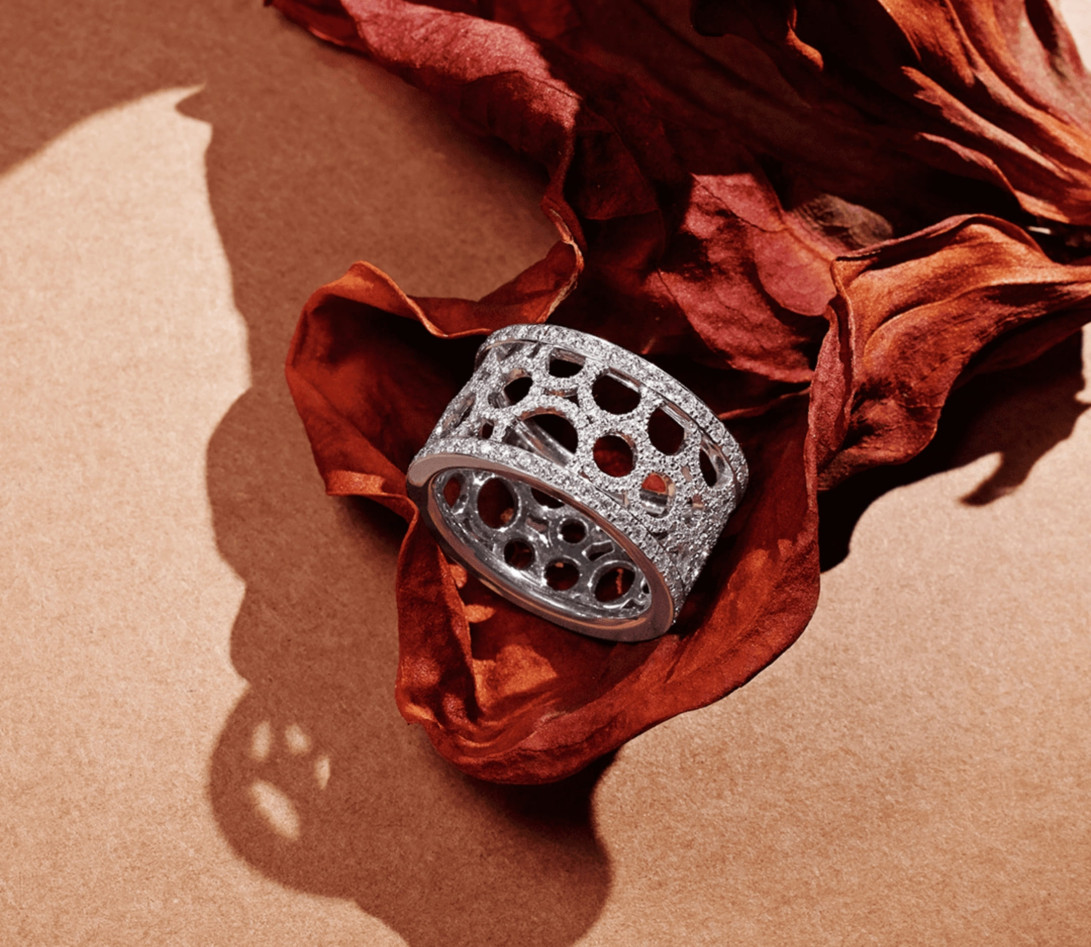 Bague Constellation - Or blanc 18K (7,35 g) - diamants 1,70 carats - Vue 6