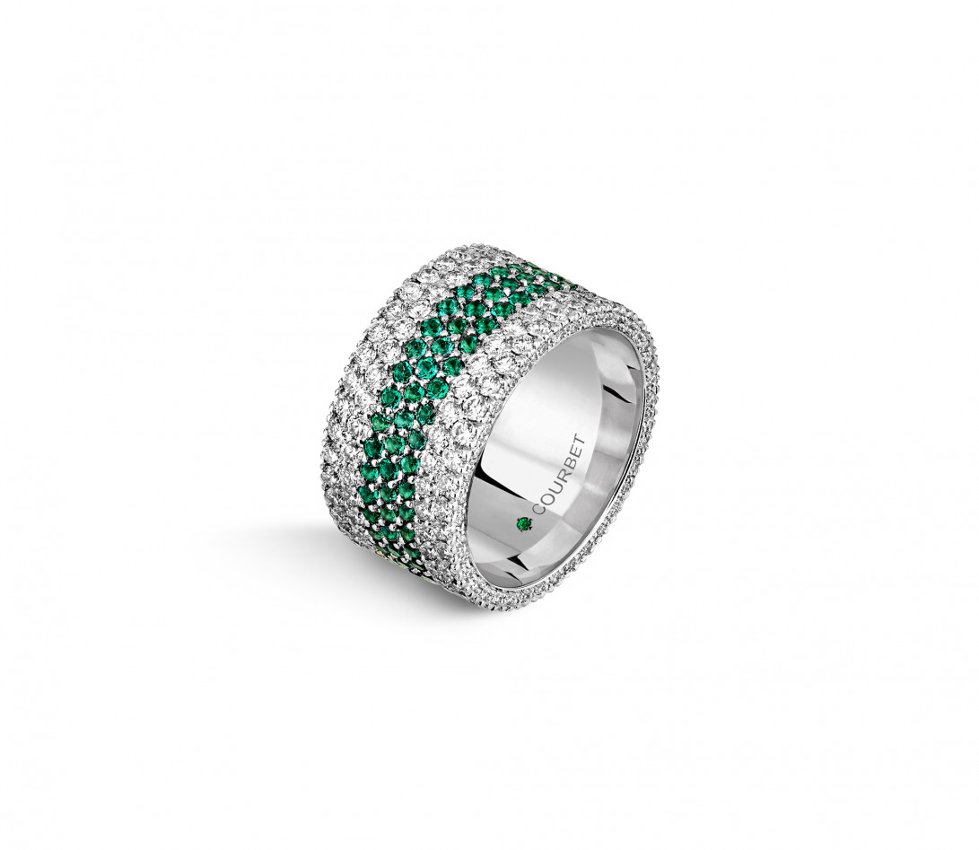 Bague TENNIS_VerteBlanche