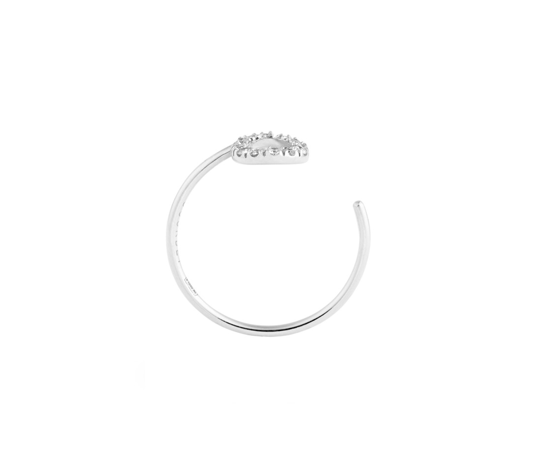 Bague O2 - Or blanc 18K (0,90 g), diamants 0,10 ct - Vue 2