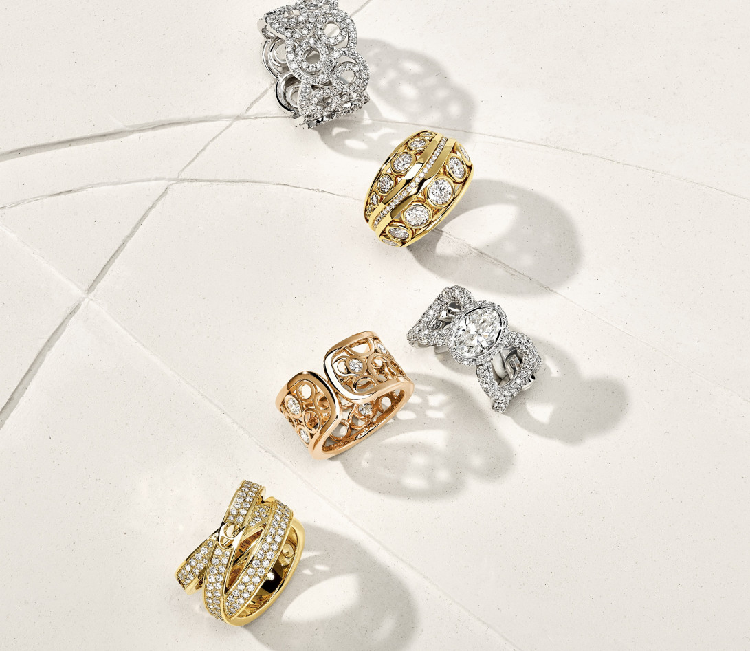 Bague O2 Couture en or blanc