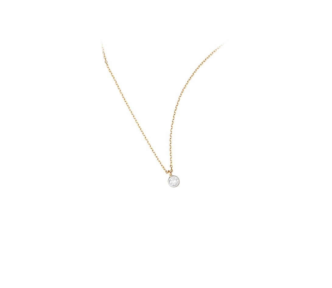 Collier Origine - Or jaune 18K (1,70 g), diamants 0,1 cts - Vue 2