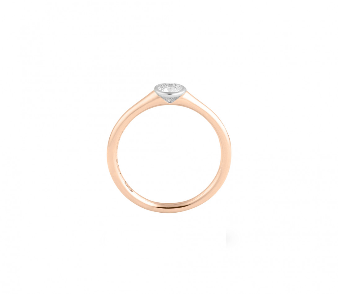 Bague Origine - Or rose 18K (3,00 g), diamant 0,50 ct - Vue 2