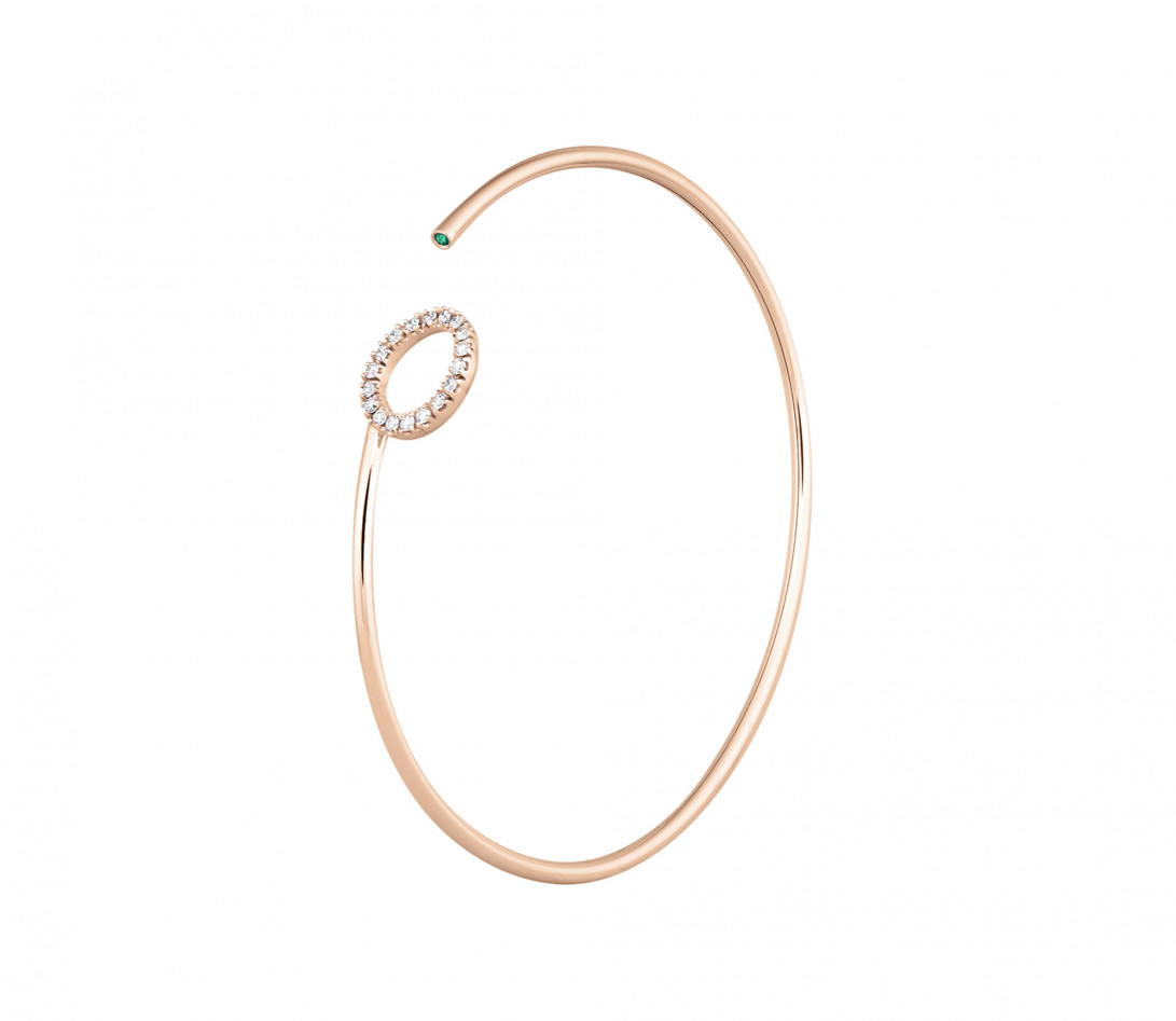 Bracelet O2 - Or rose 18K (4,00 g), diamants 0,18 cts - Côté