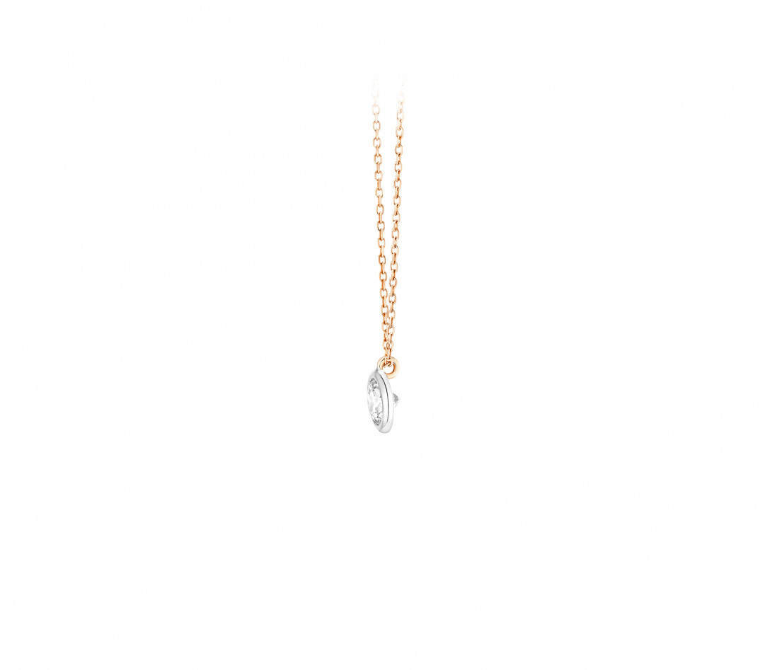 Collier Origine - Or rose 18K (1,70 g), diamants 0,5 ct - Vue 2