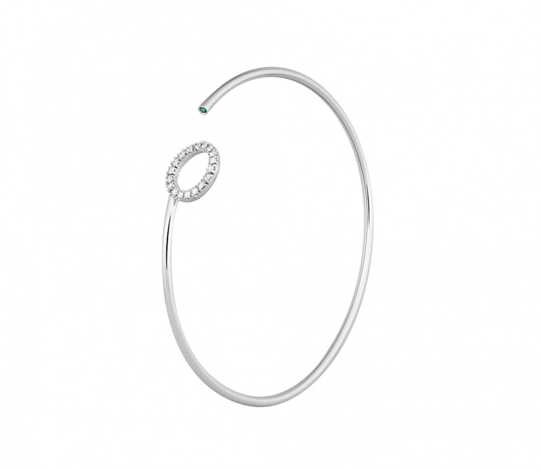 Bracelet O2 - Or blanc 18K (4,00 g), diamants 0,18 cts - Côté